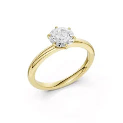Brilliant Star Laboratoriotimanttisormus keltakulta S-RS06637 YG 1.0CT