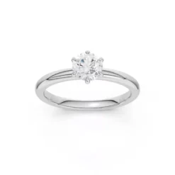 Brilliant Star Laboratoriotimanttisormus valkokulta S-RS06637 WG 0.5CT