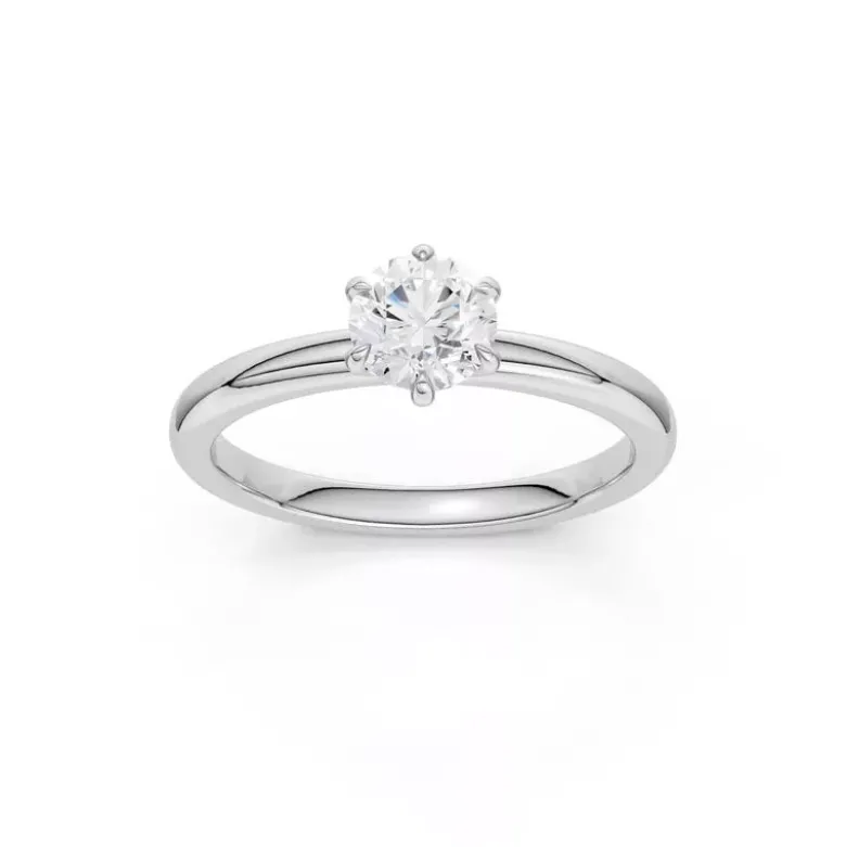 Brilliant Star Laboratoriotimanttisormus valkokulta S-RS06637 WG 0.5CT
