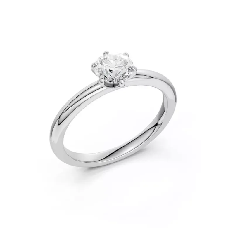 Brilliant Star Laboratoriotimanttisormus valkokulta S-RS06637 WG 0.5CT