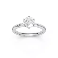 Brilliant Star Laboratoriotimanttisormus valkokulta S-RS06637 WG 1.0CT