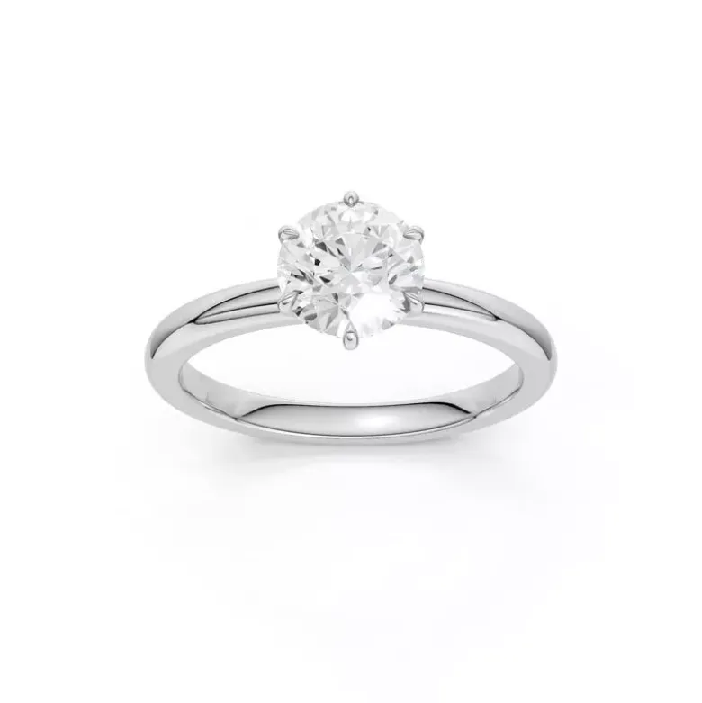 Brilliant Star Laboratoriotimanttisormus valkokulta S-RS06637 WG 1.0CT
