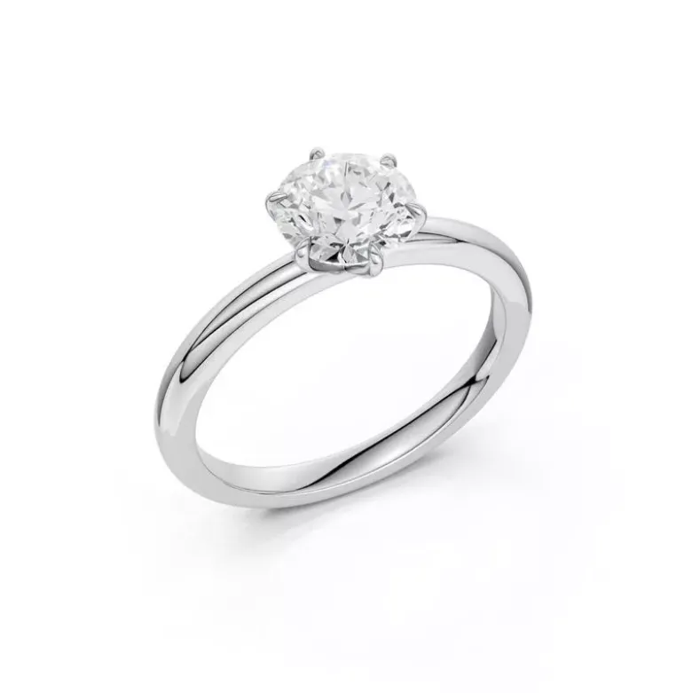 Brilliant Star Laboratoriotimanttisormus valkokulta S-RS06637 WG 1.0CT