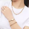 Daniel Wellington Crystal Link teräskaulakoru DW00400571