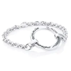 Efva Attling Amor vincit omnia hopearanneketju/koru 14-100-00531