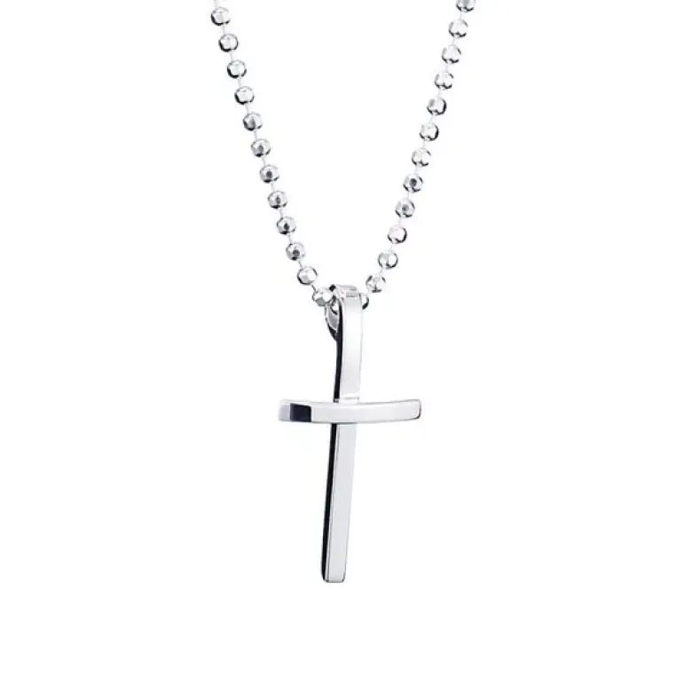 Efva Attling Little thin cross hopeakaulaketju 11-100-00067