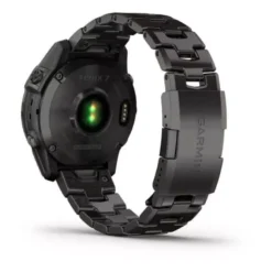 Garmin Fenix 7 Sapphire Solar hiilenharmaa DLC-titaani ja titaaniranneke + silikoniranneke 010-02540-39