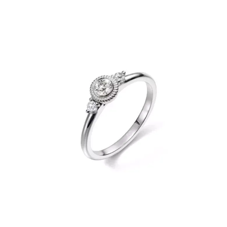 Kalevala Love timanttisormus valkokulta 541000003D