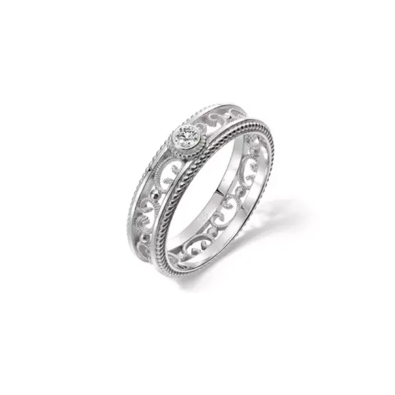 Kalevala Love timanttisormus valkokulta 541000501D