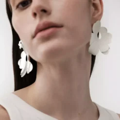 Kalevala x Marimekko Unikko isot hopeakorvakorut 261001201T