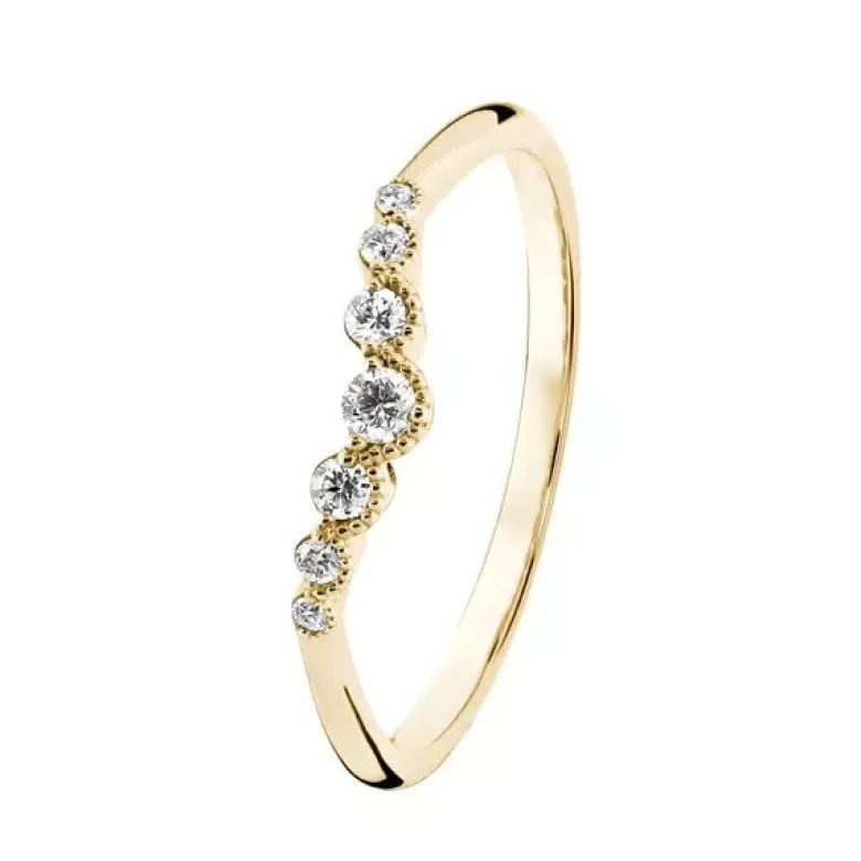 Kohinoor Clara timanttisormus keltakulta 033-269-09 KK