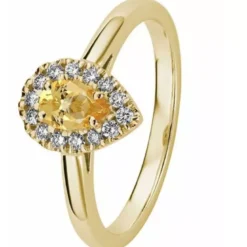 Kohinoor Garda timanttisormus keltakulta 033-420K-14