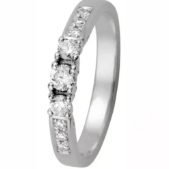Kohinoor Margit timanttisormus valkokulta 033-210V-30