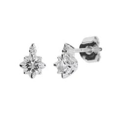 Kohinoor Rosa timanttikorvakorut valkokulta 143-260VT-02