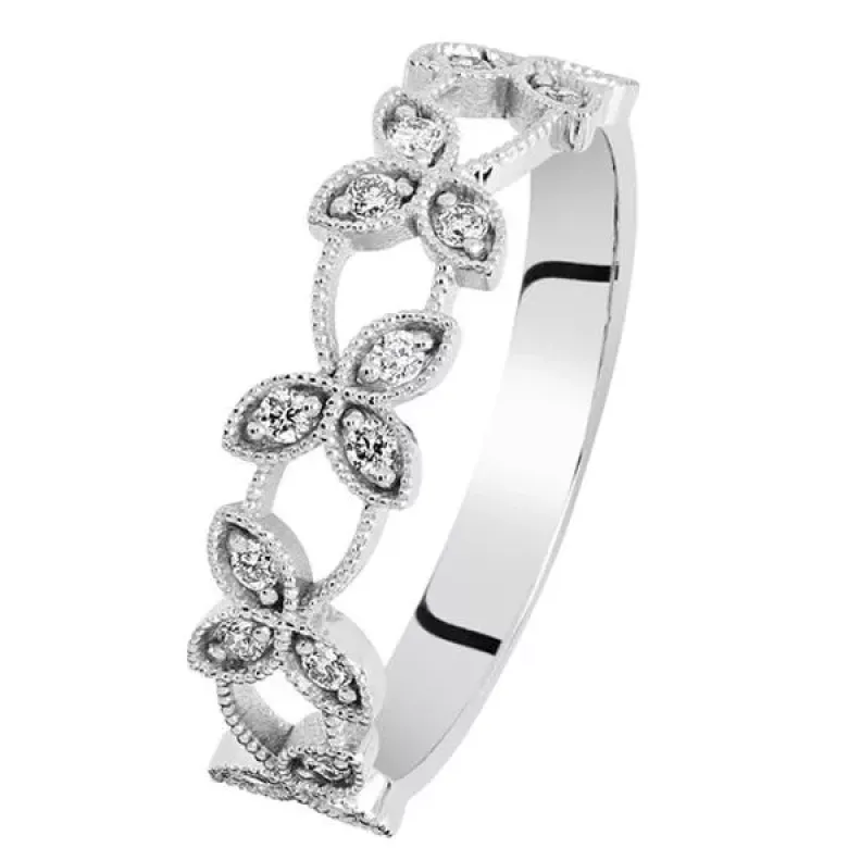 Kohinoor Swan timanttisormus valkokulta 033-430V-15