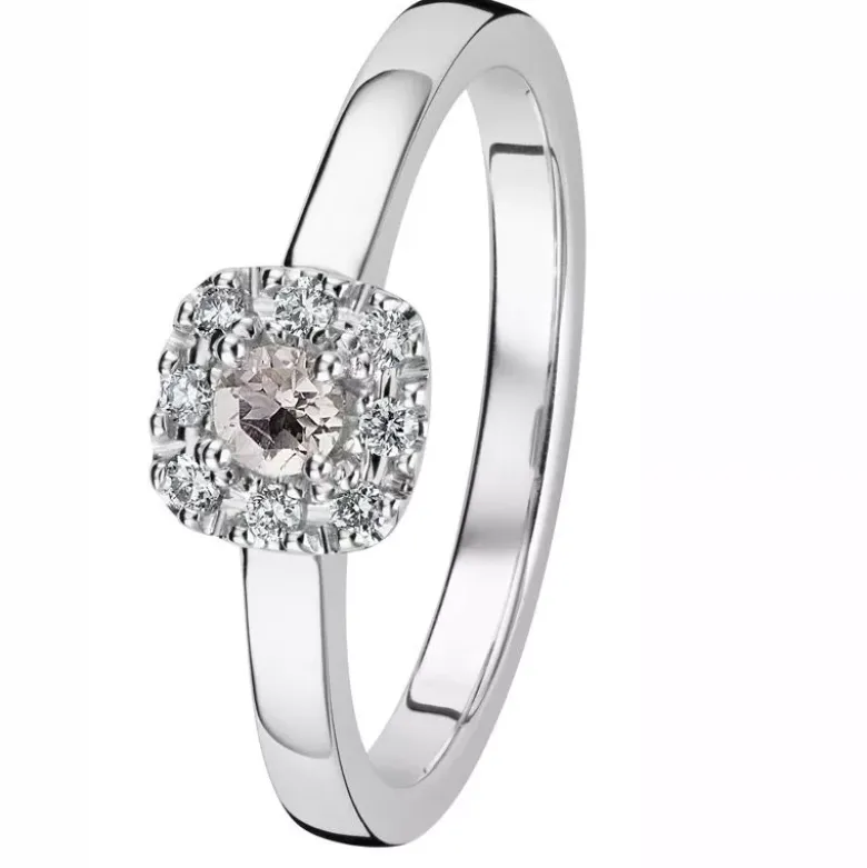 Kohinoor Valerie Cush timanttisormus valkokulta 033-263V-08MO