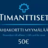 Lahjakortti myymälään 50 €