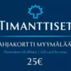 Lahjakortti myymälään 25 €