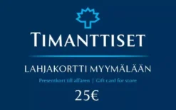 Lahjakortti myymälään 25 €