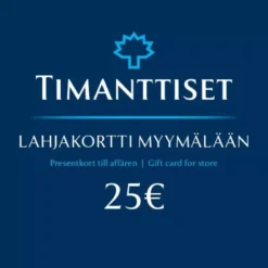 Lahjakortti myymälään 25 €