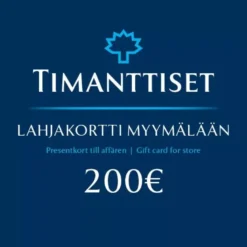 Lahjakortti myymälään 200 €