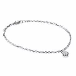 Lumoava Daisy hopeanilkkaketju L59248100000
