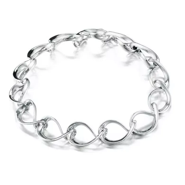 Lumoava Elegia hopearanneketju/koru 5326 00 000