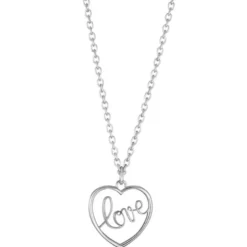 Lumoava Love hopeakaulaketju L56202510000