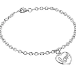 Lumoava Love hopearanneketju/koru L53202500000