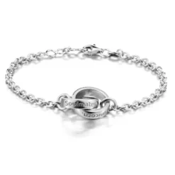 Lumoava Soulmates hopearanneketju/koru 5362 00 000