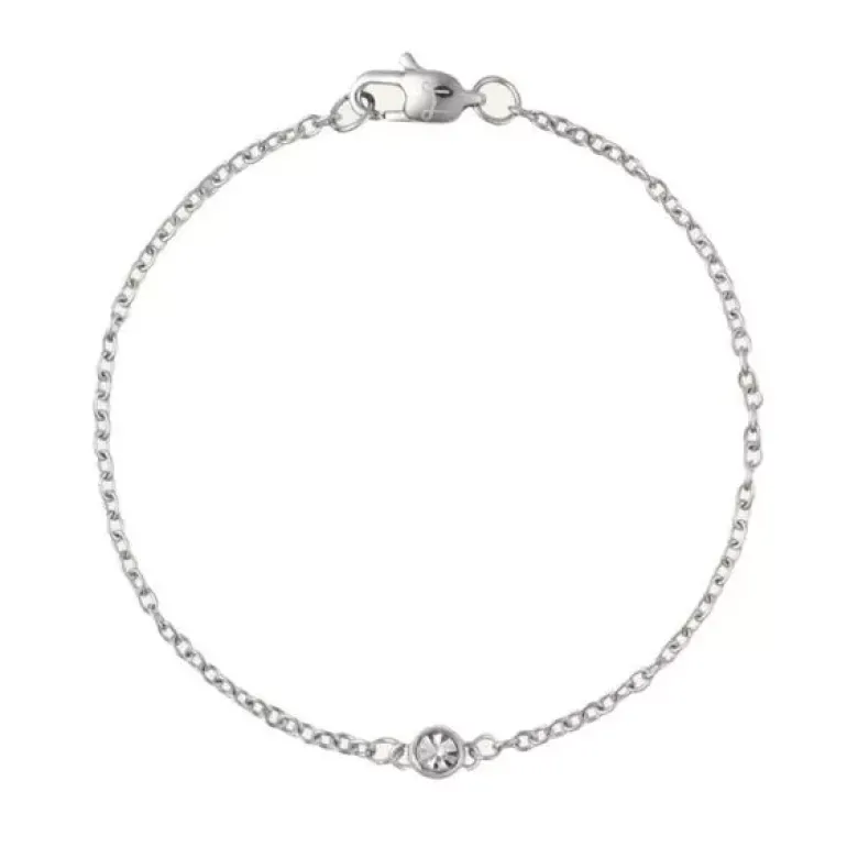 Mockberg Thin Diamond teräsrannekoru MO330