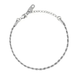 Mockberg Thin Rope teräsrannekoru MO327