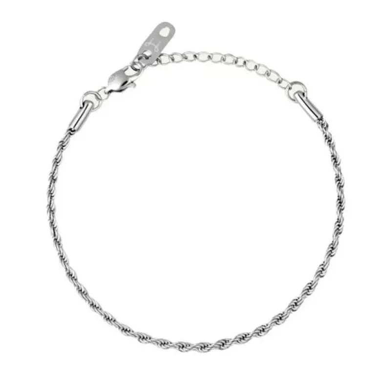 Mockberg Thin Rope teräsrannekoru MO327