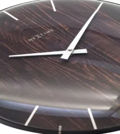 Nextime Edge Wood Dome seinäkello 3249BR