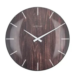 Nextime Edge Wood Dome seinäkello 3249BR