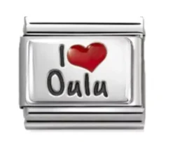 Nomination Classic "I Love Oulu" teräskoru muu 330209/81