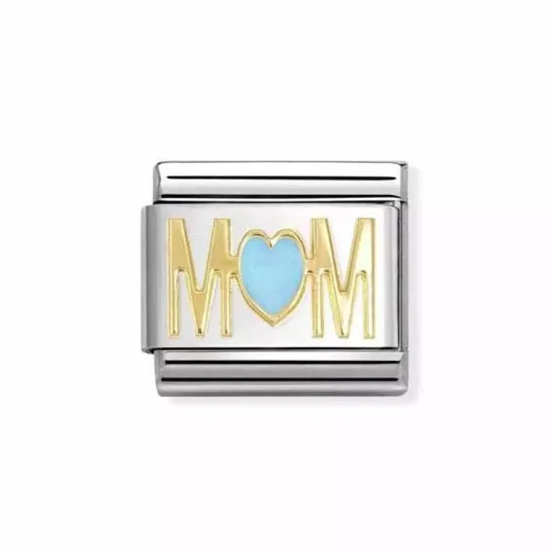 Nomination MOM blue heart teräskoru muu 030272/83