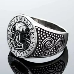 Northern Viking Riimu Thorin vasara hopeasormus miesten NVJ-H-SO002