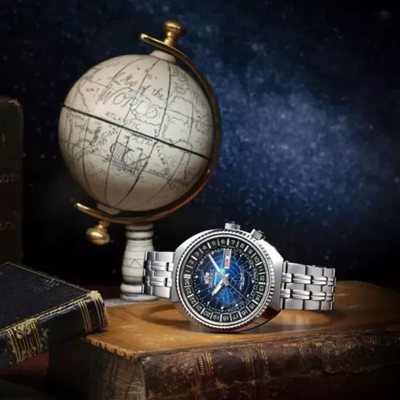 Orient World Map miesten kello RA-AA0E03L