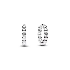 Pandora Beaded Huggie hopeakorvakorut 294823C01