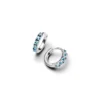 Pandora Blue Huggie hopeakorvakorut 293849C01