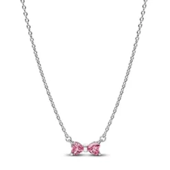 Pandora Bow Pendant hopeakaulaketju 394235C01-45
