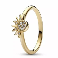 Pandora Celestial Sparkling Sun muotisormus 162674C01