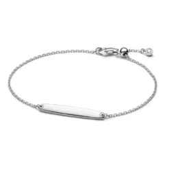 Pandora Engravable Bar hopearanneketju/koru 594010C01