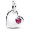Pandora July Engravable Heart True Red Stone Dangle Charm hopeariipus 794295C07
