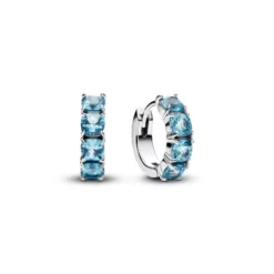 Pandora Light Blue Hoop hopeakorvakorut 293851C01