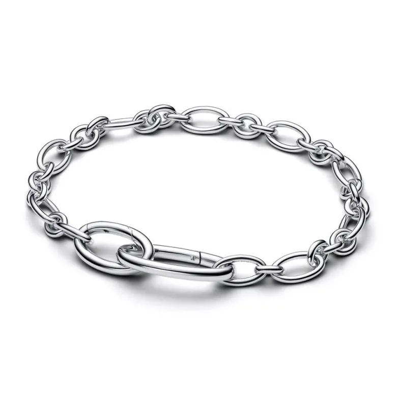 Pandora ME Oval Link Chain hopearanneketju/koru 594678C00