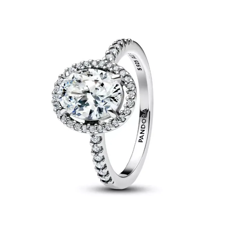 Pandora Oval Sparkling Halo hopeasormus 193777C01