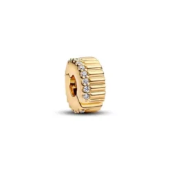 Pandora Ribbed Clip Charm muotiriipus 764078C01