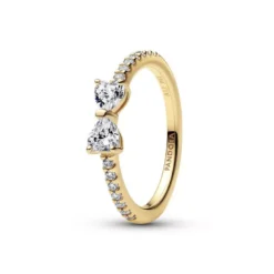 Pandora Sparkling Clear Bow muotisormus 163510C02